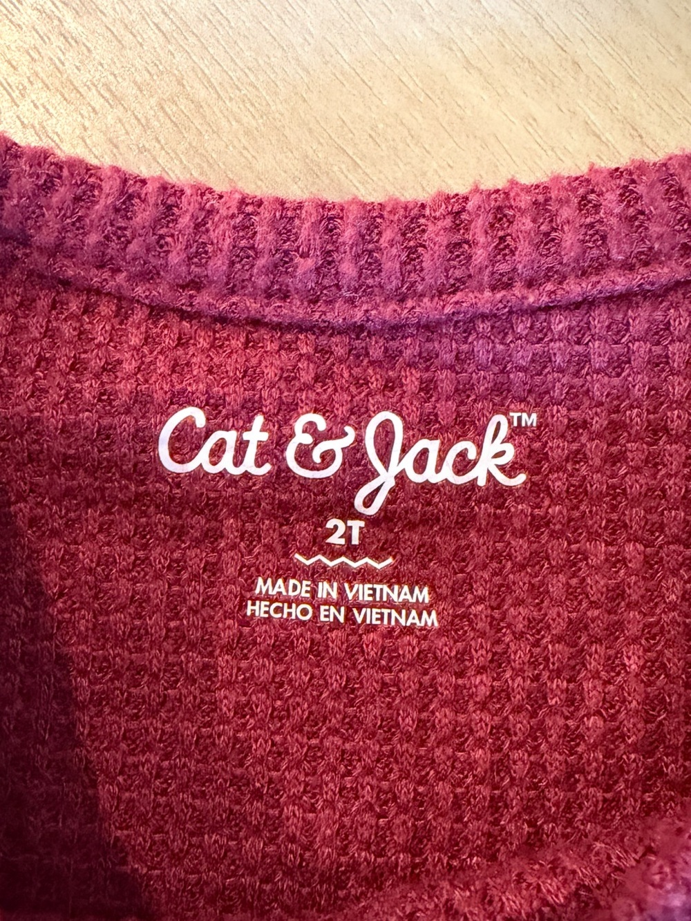Cat & Jack Girls' Knit Ruffled Dress - Raspberry - Picture 2 of 2